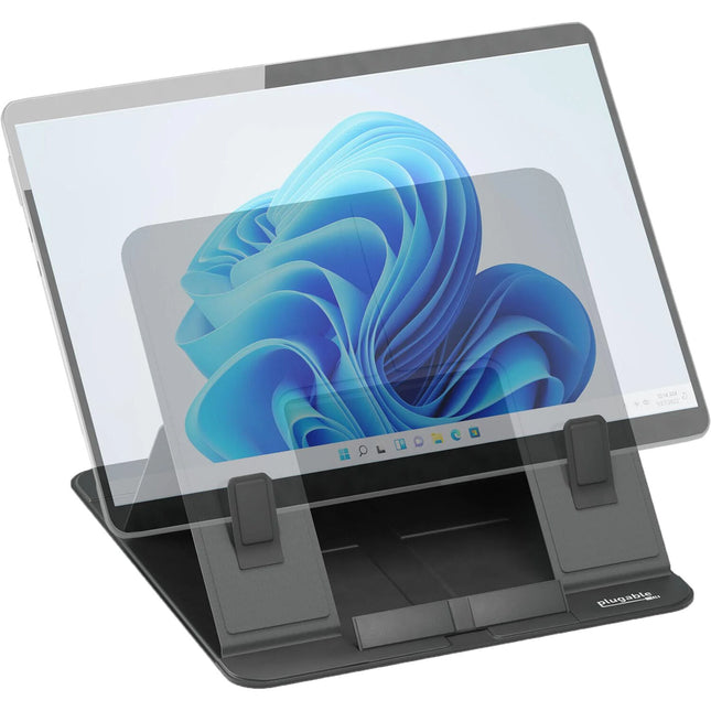 Soporte portátil plegable para laptop y tablet de 16 pulgadas negro