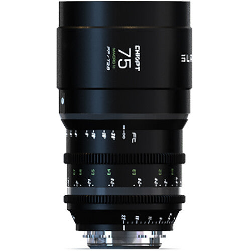 CHIOPT SLASHER 75mm T2.8 Lente Prime Macro Full Frame 8K 10.6" Enfoque Mínimo