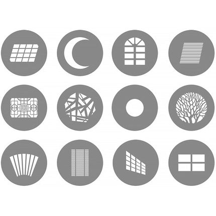 GVM 36° Kit de Proyección con Lente 36° 300W 12 Gobos y Estuche