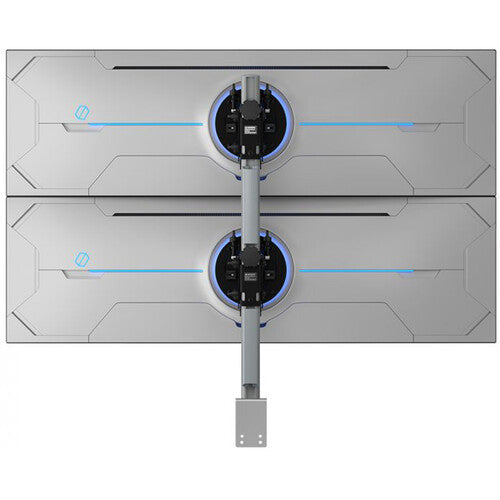 Atdec AWMS-2-BT75-H Soporte Doble para Monitores de 24 a 57 Pulgadas con Abrazadera F Plata