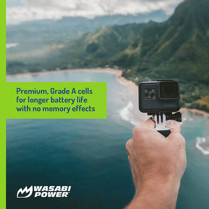 Batería de Litio Wasabi Power 1220mAh para GoPro HERO8 7 6 5 y 2018