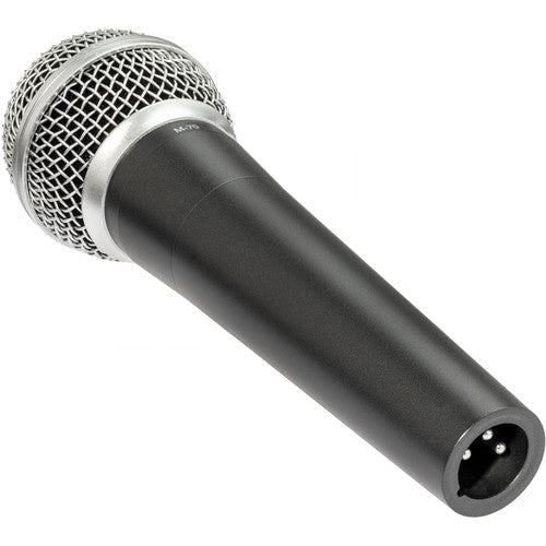 Polsen M-70 Micrófono Dinámico Manual para Voz Patrón Cardioide XLR