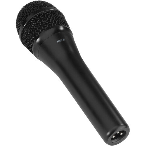 Polsen M-85-B Micrófono Dinámico Profesional de Mano Negro con Patrón Cardioide y Cable XLR a 1/4''