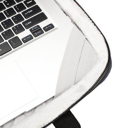 Swissdigital BOLLIGEN Funda para Laptop 14" Azul Resistente al Agua con Puerto USB-C y Correa de Hombro