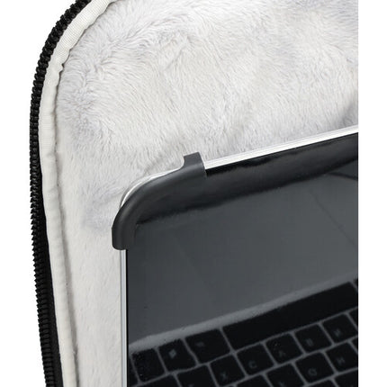 Swissdigital BOLLIGEN Funda para Laptop 14" Azul Resistente al Agua con Puerto USB-C y Correa de Hombro