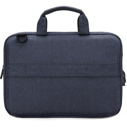 Swissdigital BOLLIGEN Funda para Laptop 14" Azul Resistente al Agua con Puerto USB-C y Correa de Hombro