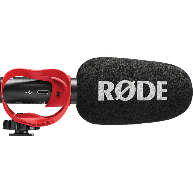 RODE VideoMic GO II-H Micrófono Shotgun Ultracompacto USB-C y 3.5mm con Aislamiento Helix