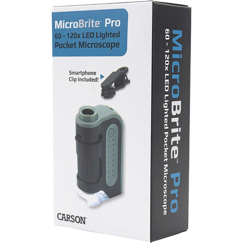 Carson MM-350 MicroBrite Pro Microscopio de Bolsillo LED 60-120x Pack 4