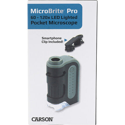 Carson MM-350 MicroBrite Pro Microscopio de Bolsillo LED 60-120x Pack 4