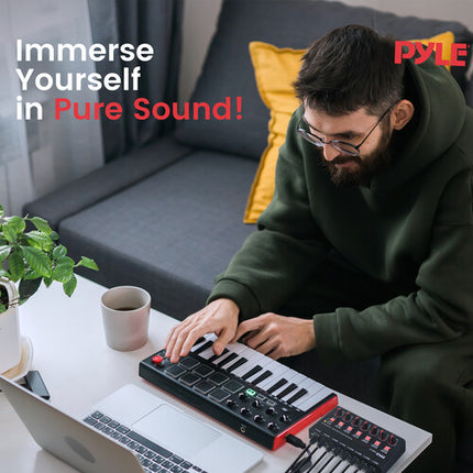 Pyle Pro PMAX6 Mezclador de Línea de 6 Canales Compacto con Bluetooth 5.0 y Tarjeta de Sonido USB