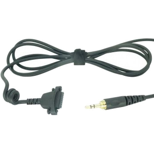 Cable recto Sennheiser con conector 3.5mm TRS para auriculares HD 26 y 300 Pro con segmento en espiral y cierre atornillado