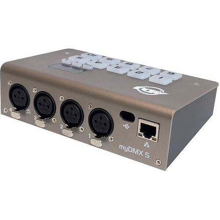 American DJ myDMX 5 Control de Iluminación USB-C 1024 Canales 2 DMX Universos