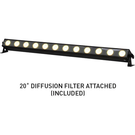American DJ UBL12H Barra de Luz Lineal RGBAL+UV 12 LEDs 17° Haz con Filtro Difusor