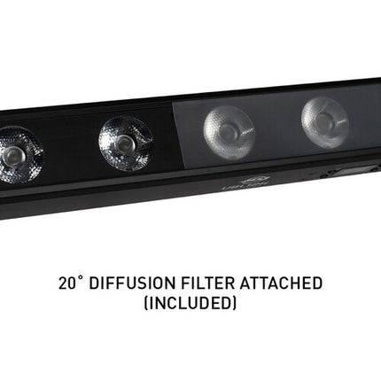 American DJ UBL12H Barra de Luz Lineal RGBAL+UV 12 LEDs 17° Haz con Filtro Difusor