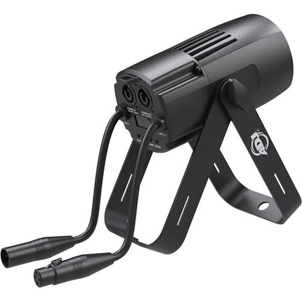 American DJ Saber Spot RGBL LED Pinspot 20W 5.7° haz con filtros frost