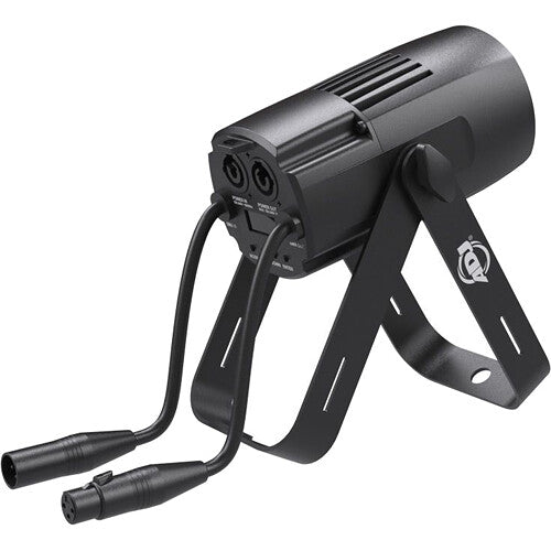 American DJ Saber Spot RGBL LED Pinspot 20W 5.7° haz con filtros frost
