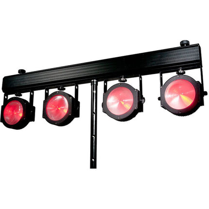 Eliminator Lighting Dotz TPar Sys Plus Sistema de Iluminación Escénica Portátil con 4 LED PAR y Control Remoto