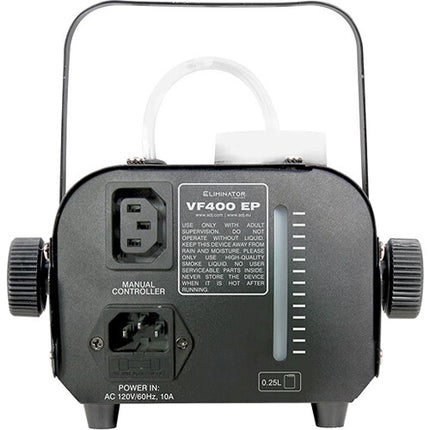 Eliminator Lighting VF400 EP Máquina de Humo Portátil 400W 0.25 gal Tanque con Control Cableado