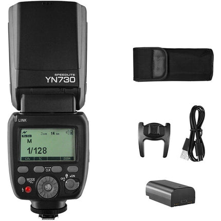 Yongnuo YN730 Universal Speedlite Flash con Zoom 20-200mm y Batería LB-E1