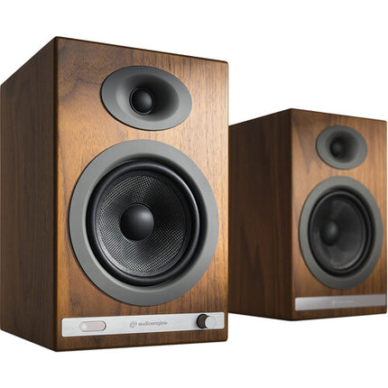 Audioengine HD5 Altavoces Estantería Inalámbricos 2 Vías 100W RMS 5 Pulgadas Madera Nogal