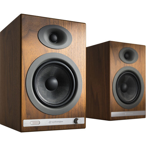 Audioengine HD5 Altavoces Estantería Inalámbricos 2 Vías 100W RMS 5 Pulgadas Madera Nogal