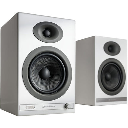 Audioengine HD5 Altavoces inalámbricos activos de estantería 100W RMS 5" blancos piano brillant