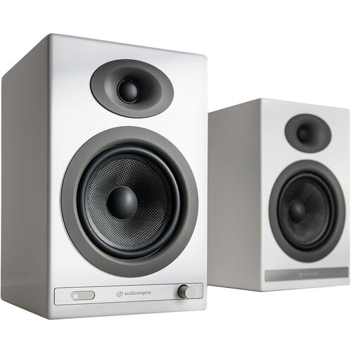 Audioengine HD5 Altavoces inalámbricos activos de estantería 100W RMS 5" blancos piano brillant