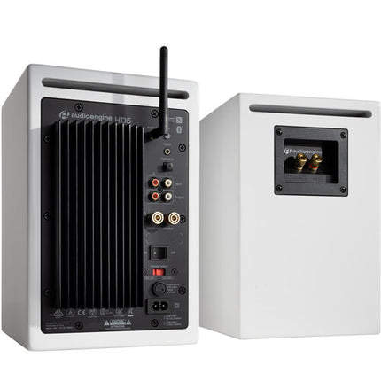 Audioengine HD5 Altavoces inalámbricos activos de estantería 100W RMS 5" blancos piano brillant