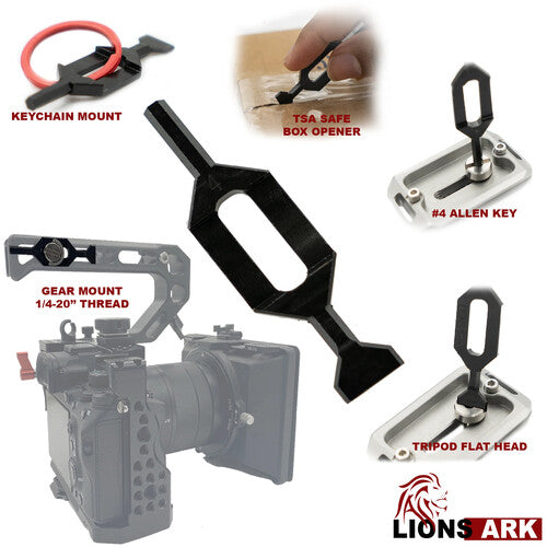 Lions Ark DST Herramienta Multiusos Modular Negra Acero Inoxidable