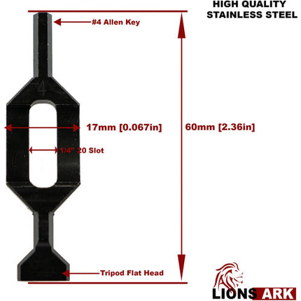 Lions Ark DST Herramienta Multiusos Modular Negra Acero Inoxidable