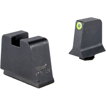 Trijicon Suppressor Set para Glock Slim Frame con Iluminación Tritio Verde y Ventana de Zafiro