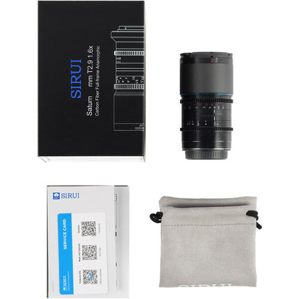 Sirui Saturn 50mm T2.9 Lente Anamórfica Full-Frame 1.6x Fibra de Carbono