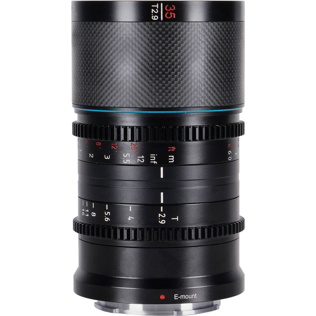 Sirui Saturn 35mm T2.9 Lente Anamórfica Full Frame Carbono Nikon Z