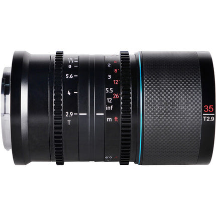 Sirui Saturn 35mm T2.9 Lente Anamórfica Full Frame Carbono Nikon Z