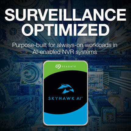 Seagate 24TB SkyHawk AI Disco Duro Interno Vigilancia 7200 rpm SATA III 3.5"