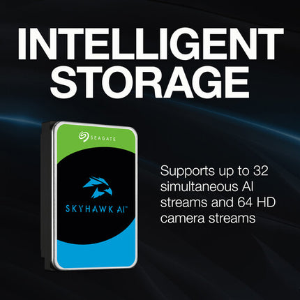 Seagate 24TB SkyHawk AI Disco Duro Interno Vigilancia 7200 rpm SATA III 3.5"