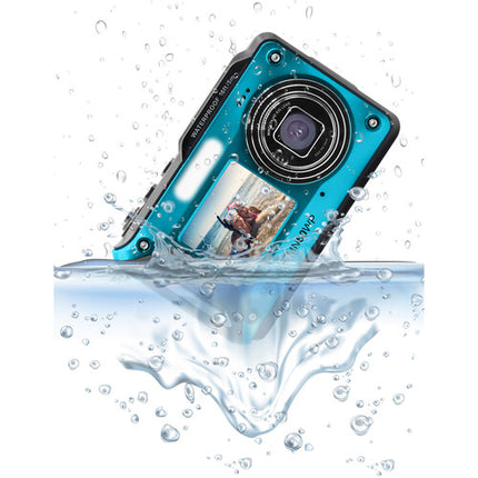 Minolta MN60WP Cámara Digital Dual Pantalla 48MP 4K Resistente Agua 16ft Azul