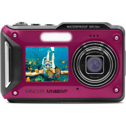 Minolta MN60WP Cámara digital impermeable 48MP 4K 32GB microSD