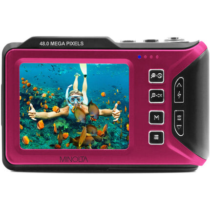 Minolta MN60WP Cámara digital impermeable 48MP 4K 32GB microSD