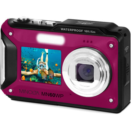 Minolta MN60WP Cámara digital impermeable 48MP 4K 32GB microSD