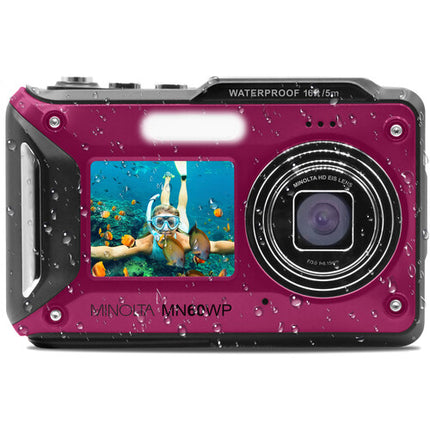 Minolta MN60WP Cámara digital impermeable 48MP 4K 32GB microSD