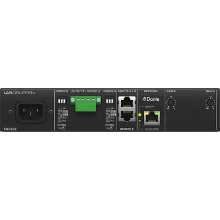 Lab.Gruppen Amplificador Comercial 60W Doble Canal con Dante