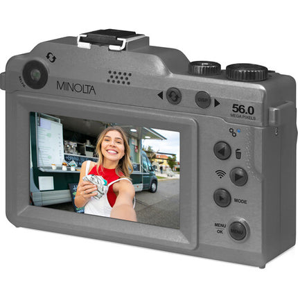 Minolta MND65 Cámara Digital Selfie 56MP Zoom Óptico 18x 32GB