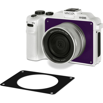 Minolta MND65 Cámara Digital Selfie 56MP Zoom Óptico 18x 3" LCD Blanca