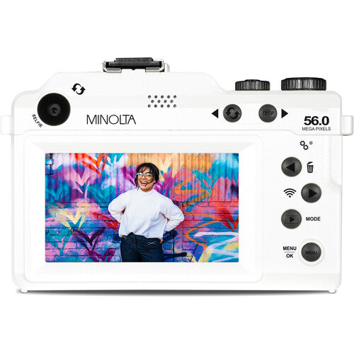 Minolta MND65 Cámara Digital Selfie 56MP Zoom Óptico 18x 3" LCD