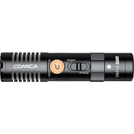 Comica Audio VM10 PRO Micrófono Supercardioide Digital y Analógico con Control de Ganancia y Cable USB-C