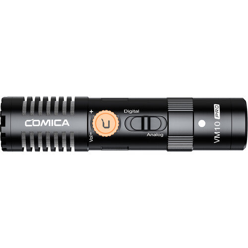 Comica Audio VM10 PRO Micrófono Supercardioide Digital y Analógico con Control de Ganancia y Cable USB-C