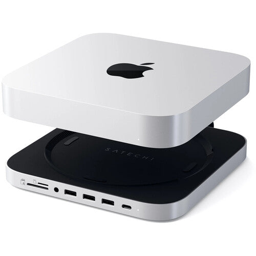 Satechi Stand y Hub con Caja para SSD M.2 para Apple Mac Mini y Mac Studio USB-C 3.2 Gen 2