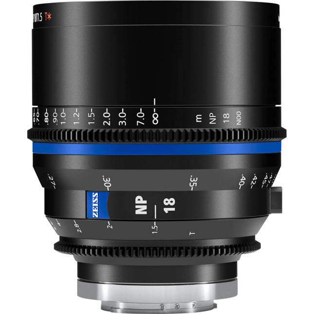 ZEISS Nano Prime 18mm T1.5 Objetivo Cine para Sony E con Iris de 12 Palas y Enfoque Mínimo 9.8"