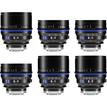ZEISS Nano Prime 6-Lens Set Lentes Sony E Full-Frame 12-Blade Iris Óptica